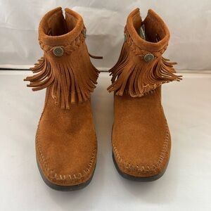 Minnetonka Rust Suede Boots